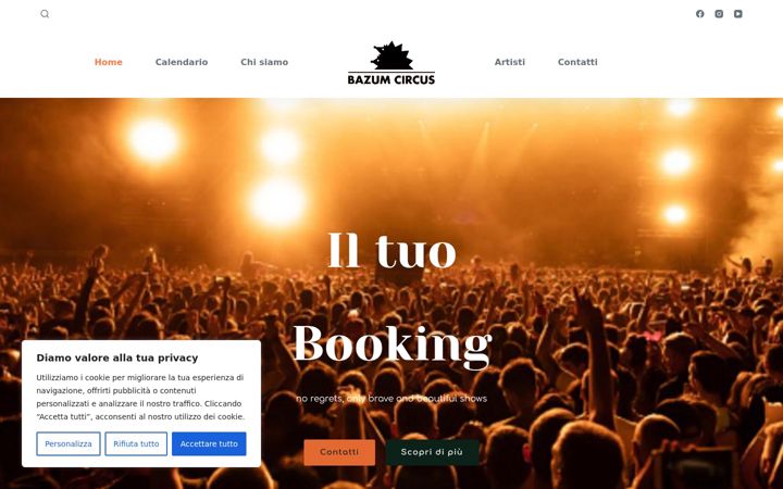 Screenshot of bazumcircus.altervista.org