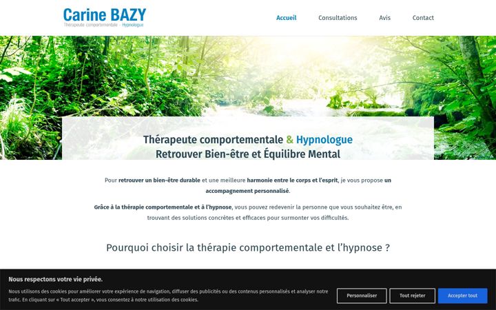 Screenshot ta' bazycarine.fr