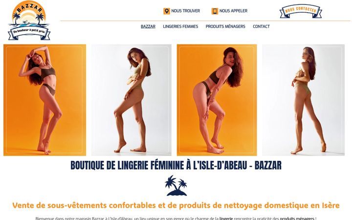 Screenshot of bazzar-38.fr