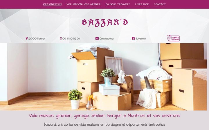 Screenshot of bazzard-dordogne.fr