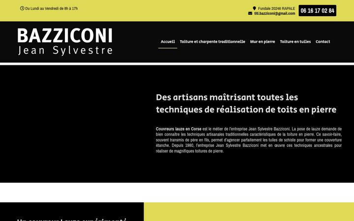 Screenshot ta' bazziconi-toitures.fr