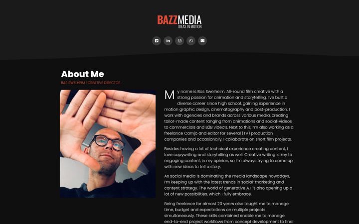 Screenshot of bazzmedia.com