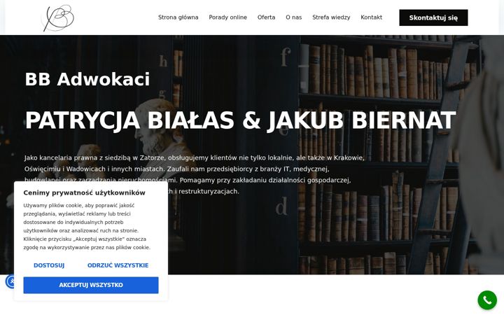 Screenshot stránky bb-adwokaci.pl