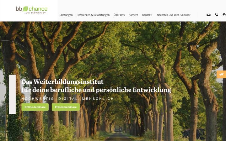 Screenshot von bb-chance.de