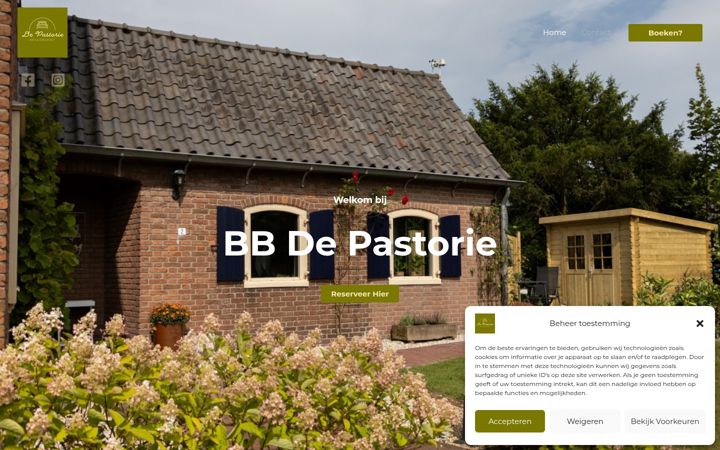 Screenshot of bb-depastorie.nl