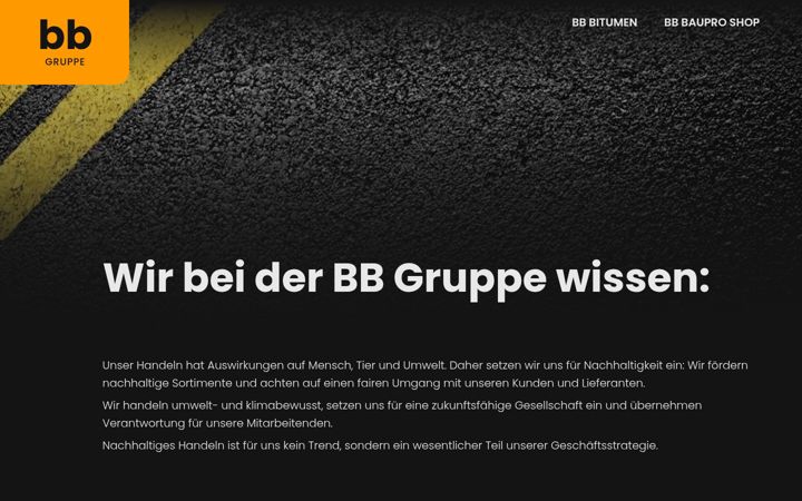 Screenshot of bb-gruppe.ch