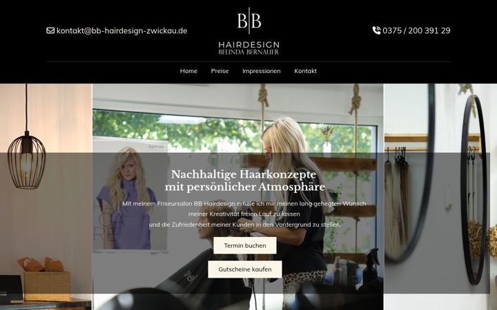 Ekrānuzņēmums no bb-hairdesign-zwickau.de