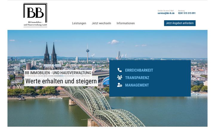 Ekrānuzņēmums no bb-immobilien-hausverwaltung.de