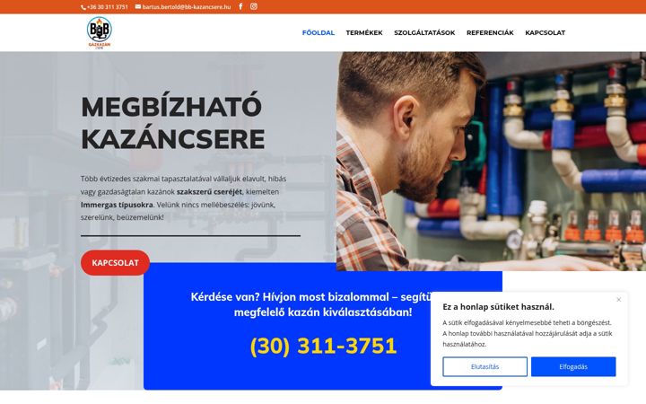 Screenshot of bb-kazancsere.hu