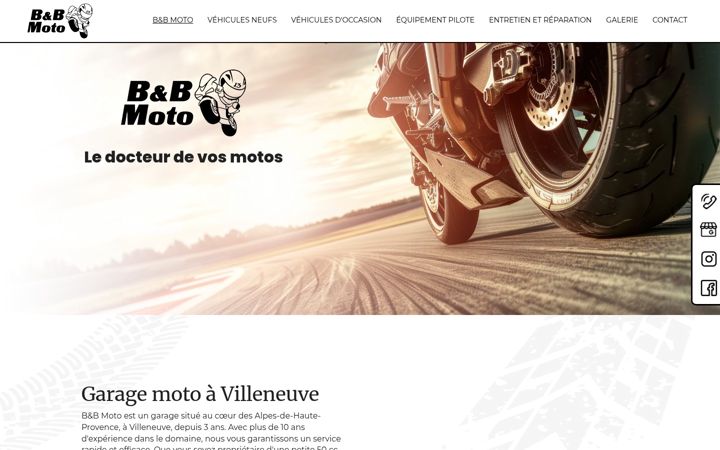 Screenshot of bb-moto.fr