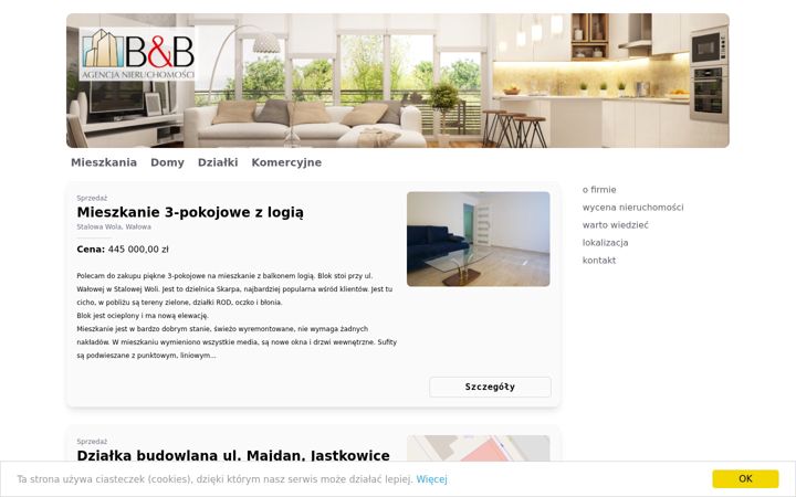 Screenshot of bb-nieruchomosci.pl