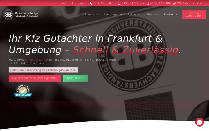 Screenshot of bb-sachverstaendige.de