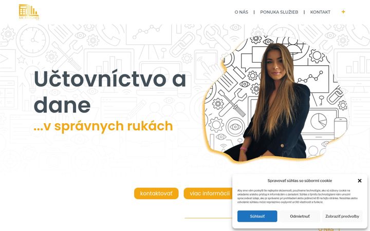 Screenshot of bb-uctovnictvo.sk
