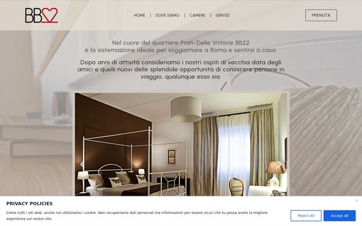 Screenshot of bb22roma.com