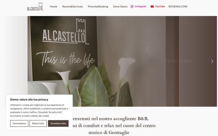 Screenshot of bbalcastellogrottaglie.com