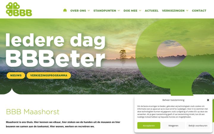 Skjermbilde av bbb-maashorst.nl