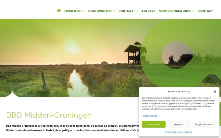 Skjermbilde av bbb-middengroningen.nl