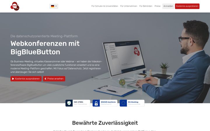 Screenshot of bbb-server.de