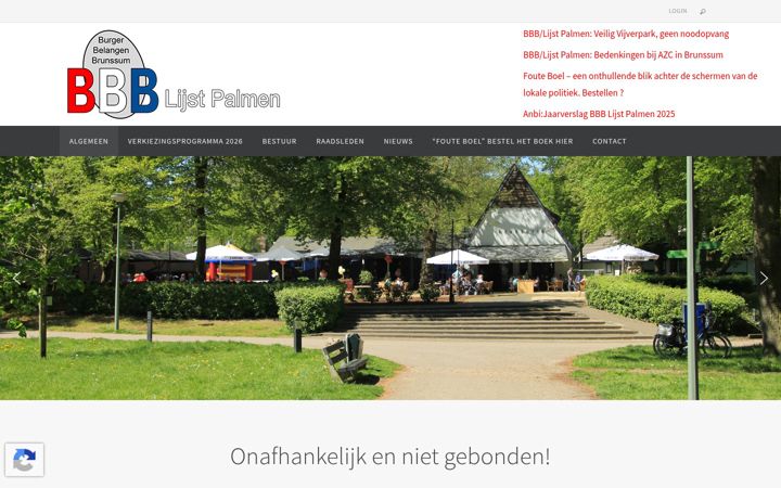 Skjermbilde av bbbpalmen.nl