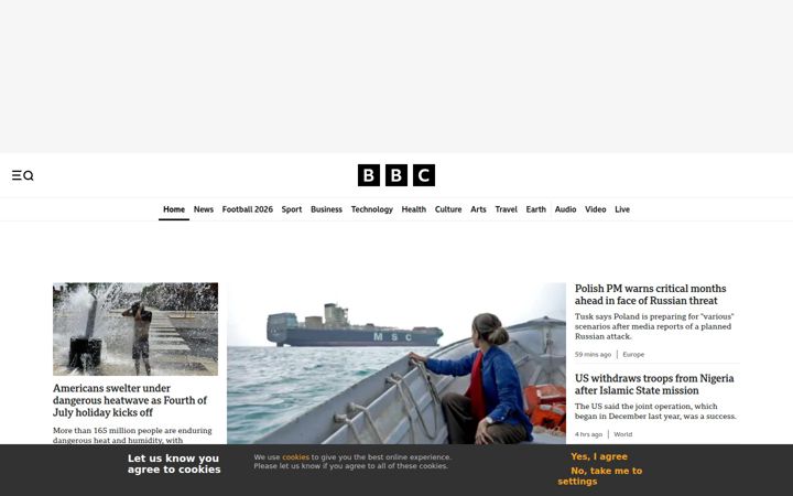 Snimka zaslona za bbc.co.uk