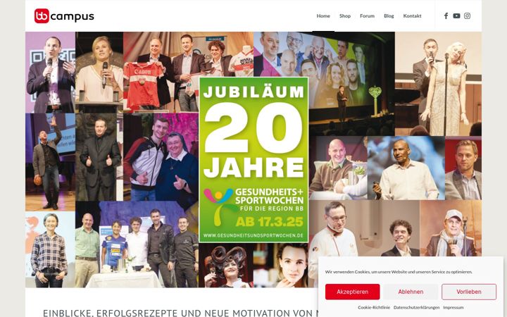 Snímek obrazovky bbcampus.de