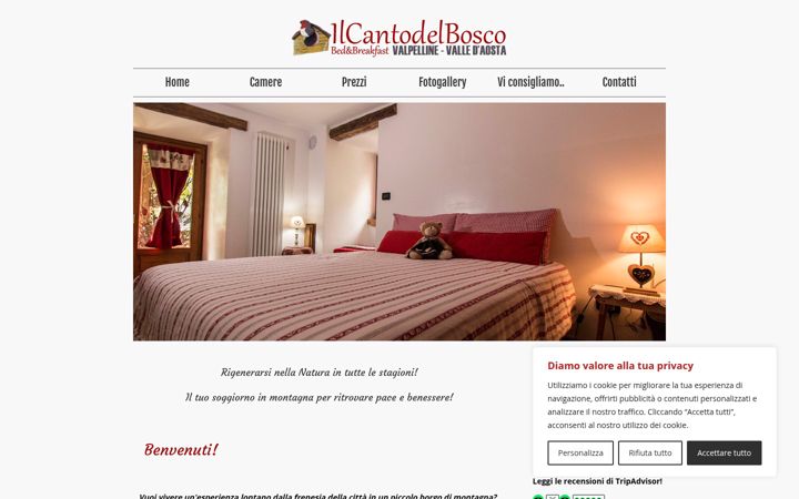 Screenshot of bbcantodelbosco.it