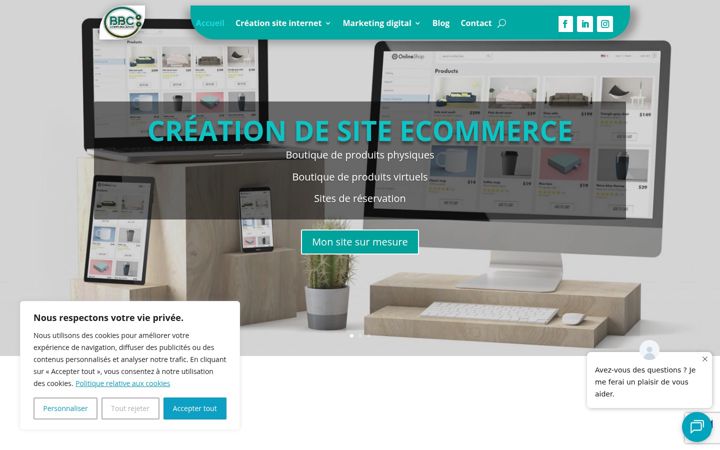 Screenshot of bbccommunication.fr