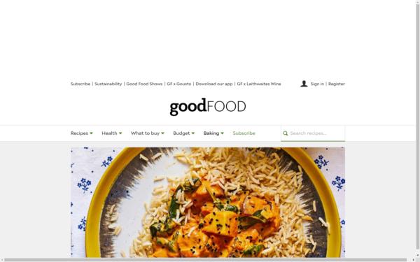 Screenshot of bbcgoodfood.com