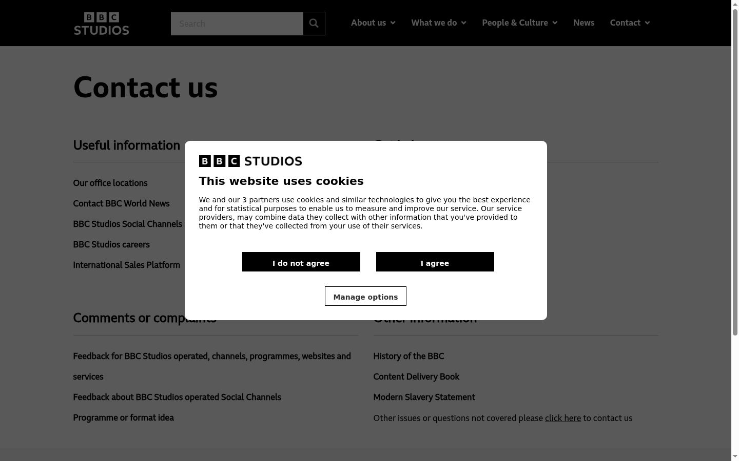 Screenshot van de toestemmingsbanner zoals getoond vóór enige interactie