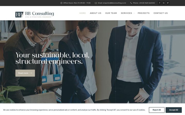Screenshot of bbconsulting.co.im