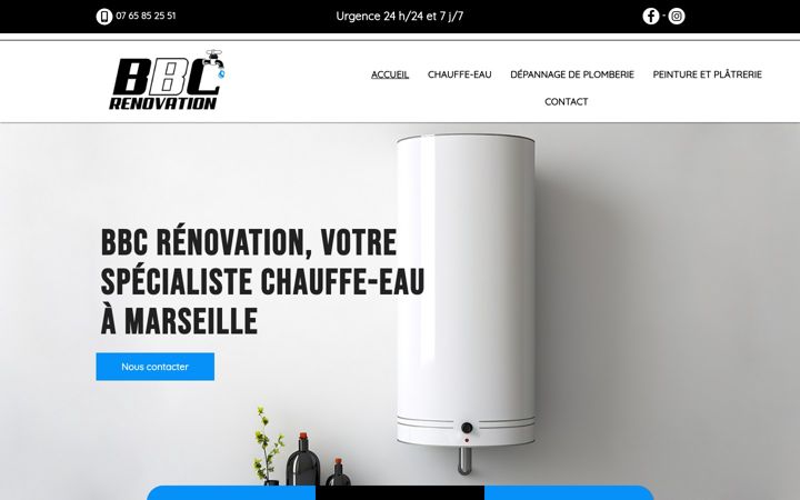 Screenshot of bbcrenovation.com