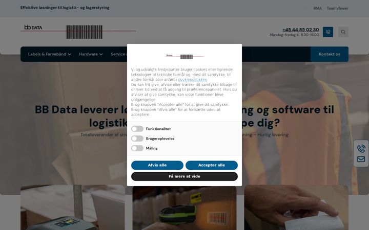 Screenshot of bbdata.dk