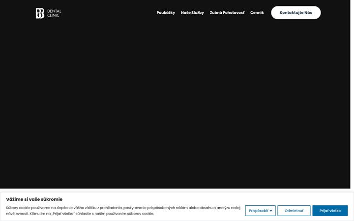 Screenshot ta' bbdentalclinic.sk