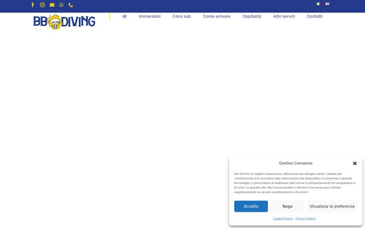 Screenshot of bbdiving2.it