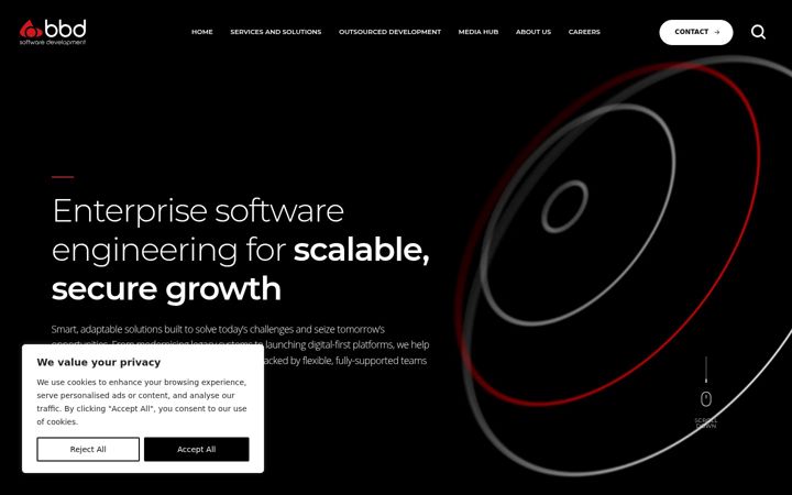 Screenshot of bbdsoftware.com