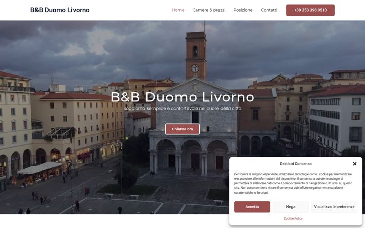 Screenshot of bbduomolivorno.it