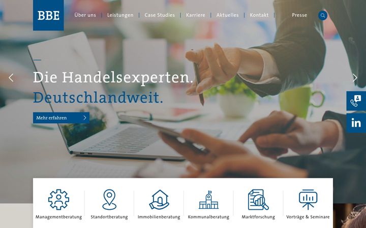 Screenshot of bbe.de