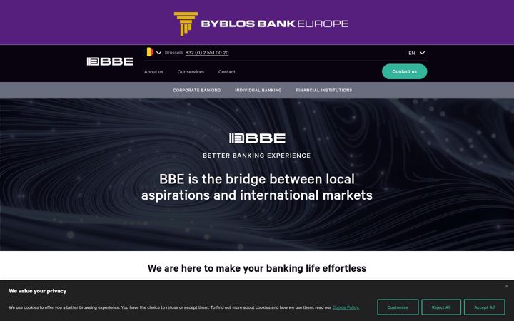 Screenshot of bbe.digital