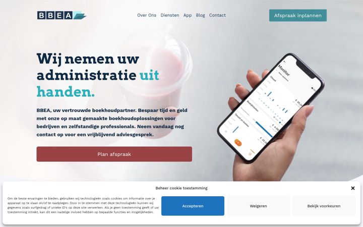 Screenshot of bbea.nl