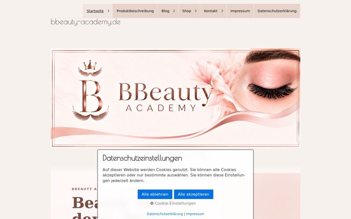 Screenshot of bbeauty-academy.de