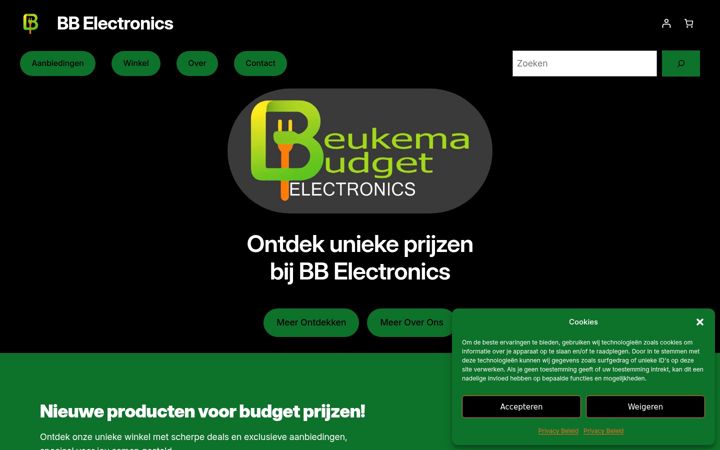 Screenshot of bbelectronics.nl