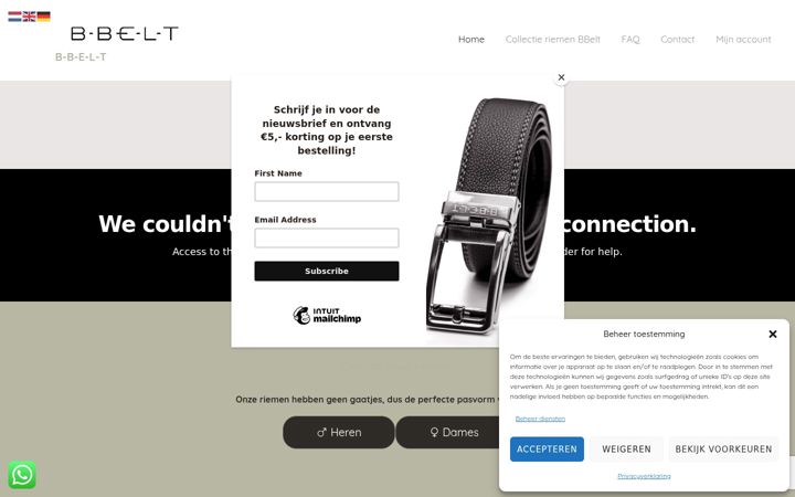 Kuvakaappaus sivustosta bbelt.nl