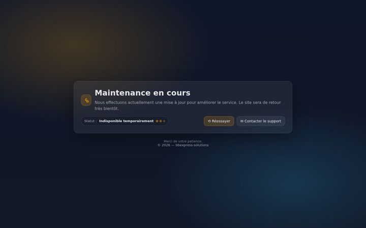 Screenshot of bbexpress-solutions.com