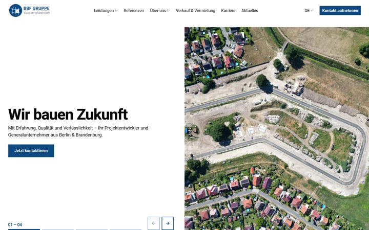 Screenshot of bbf-gruppe.com