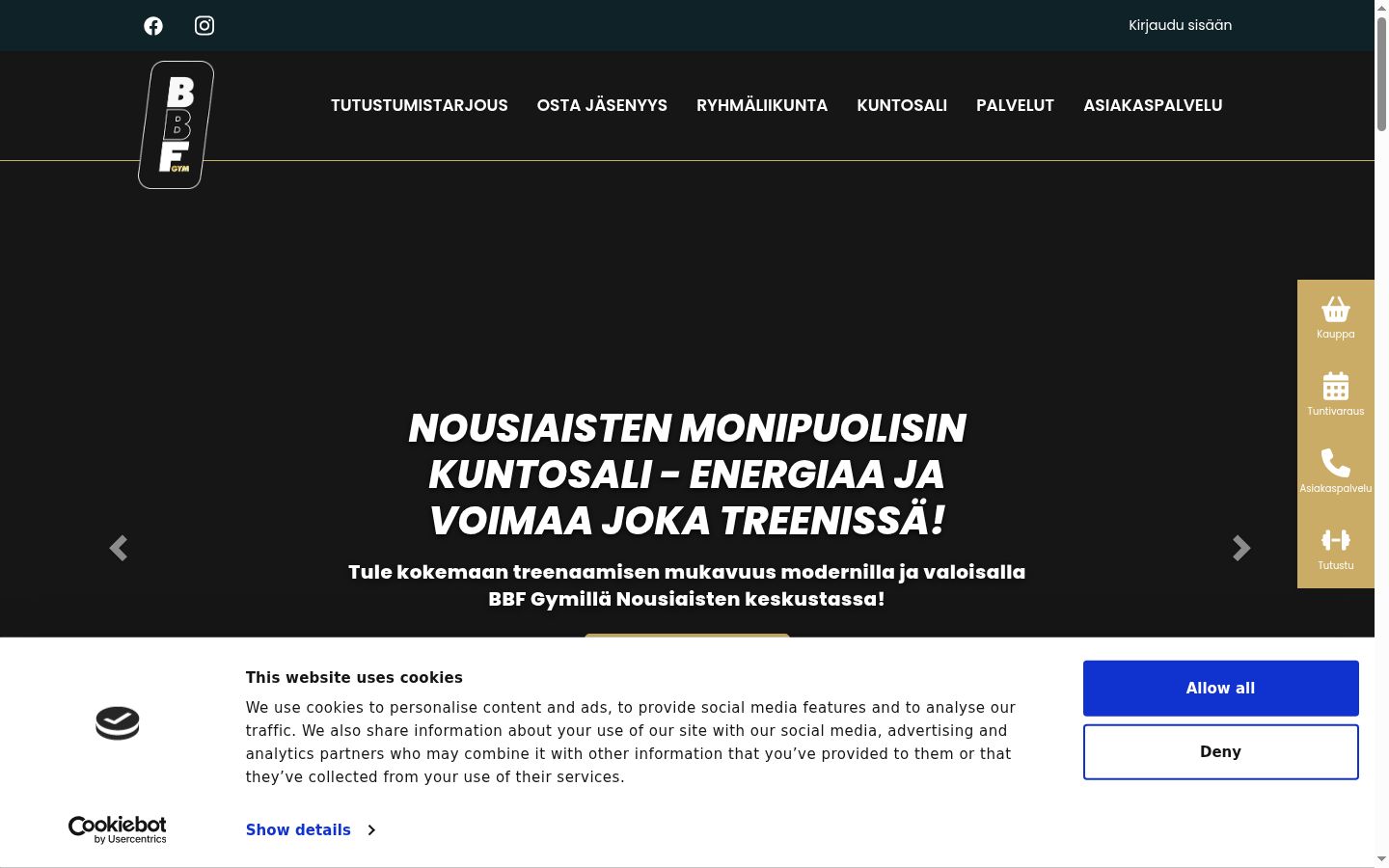 Sutikimo reklamjuostės, rodytos prieš bet kokią sąveiką, ekrano kopija