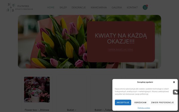 Screenshot stránky bbflowers.pl