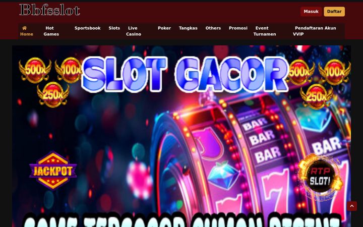 Screenshot of bbfsslot.com