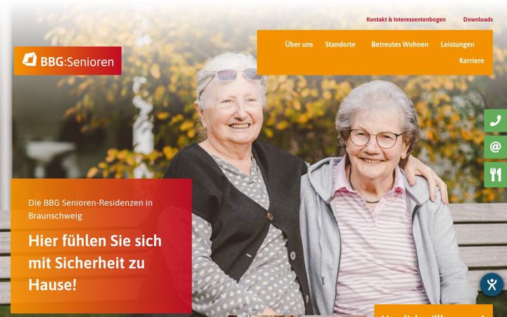 Screenshot von bbg-seniorenzentrum.de