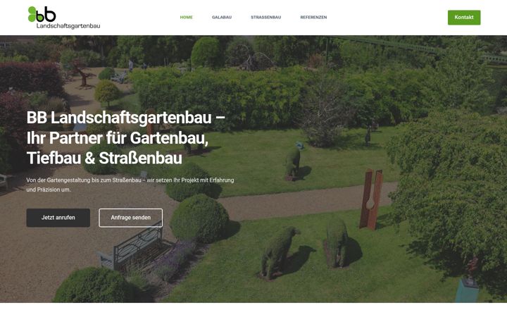 Screenshot of bbgalabau.de