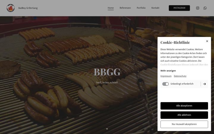Screenshot of bbgg-catering.de